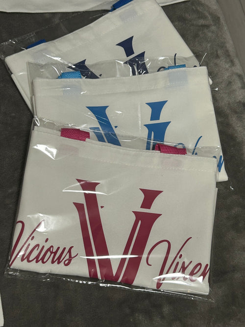 Vicious Vixen™ Canvas Tote Bag & Matching Pouch Set